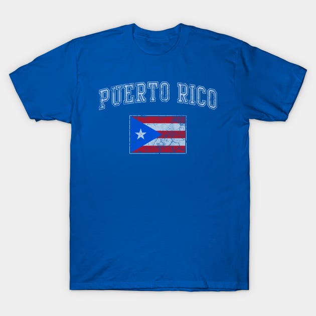 Vintage Puerto Rico Flag Puerto Rican T-Shirt by E